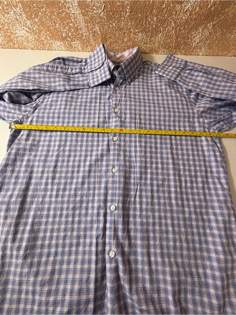 Tattersall London Mens Dress Shirt Preppy Professional Office Wear Gingham 17 - Picture 12 of 15